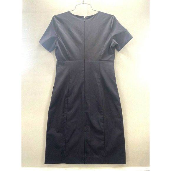 Land's End Outfitters Women's Navy Dress Size 2 Lined Embroidered Bird NEW - Picture 2 of 12